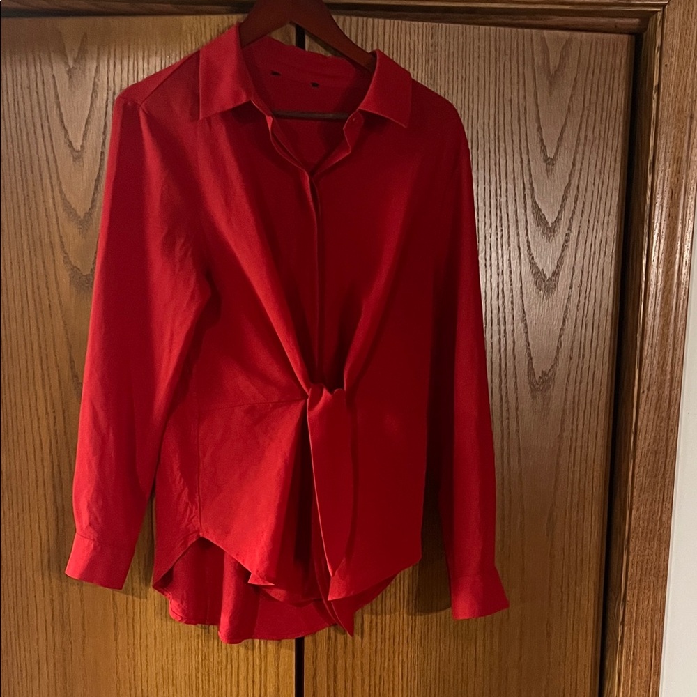 Elegant Red Women's Top